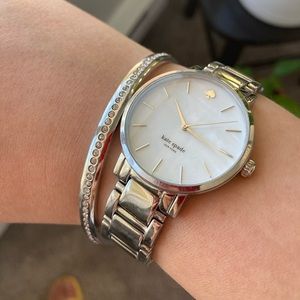 Kate spade silver watch and bangle